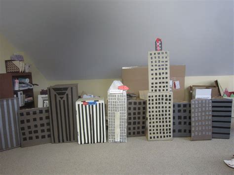 diy cardboard city